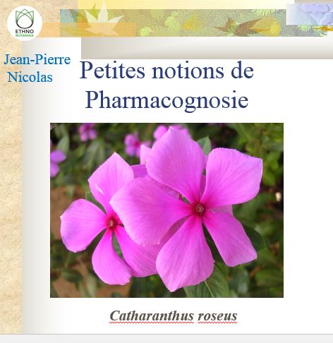 Conférence – Notions de pharmacognosie 2009