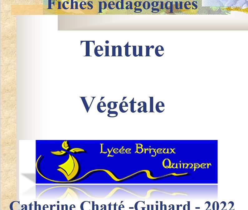 Fiches pédagogiques – Teinture végétale